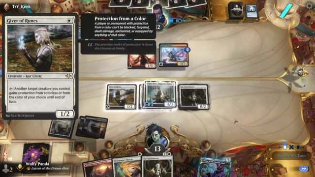 Watch MTG Arena Video Replay - Boros Auras by Wulfy Panda VS Grixis Dredge by TsV_Kreis - Historic Traditional Ranked