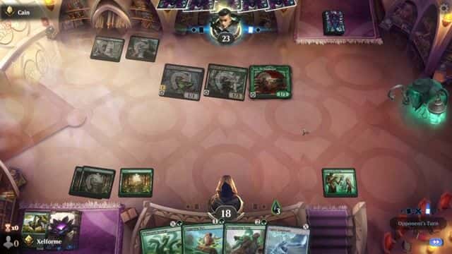 Watch MTG Arena Video Replay - Mono Green Control by Xelforme VS Golgari Control by Cain - Explorer Ranked