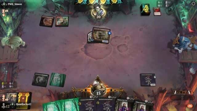 Watch MTG Arena Video Replay - Golgari Midrange by HamHocks42 VS Gruul Aggro by PMH_Simon - Standard Traditional Ranked