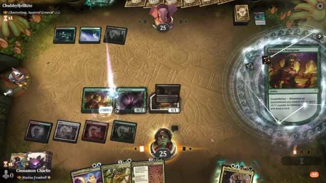 Watch MTG Arena Video Replay - Rogue by Cinnamon Charlie VS Chatterfang, Squirrel General by ChubbyHellkite - Historic Brawl