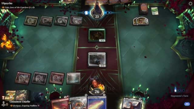 Watch MTG Arena Video Replay - Rogue by Cinnamon Charlie VS Voja, Jaws of the Conclave by 59psycho - Historic Brawl