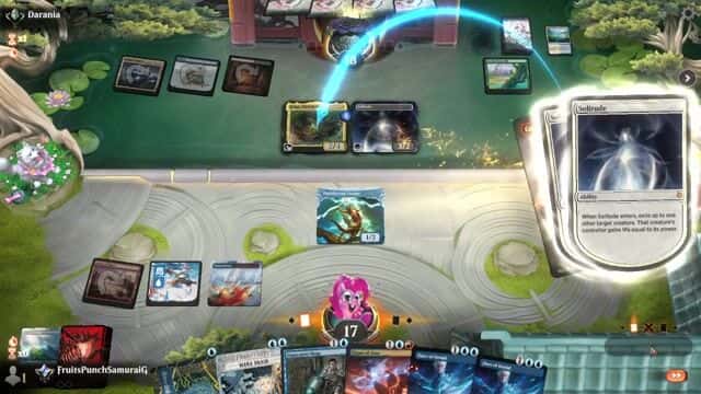 Watch MTG Arena Video Replay - Izzet Wizards by FruitsPunchSamuraiG VS 5 Color Omnath by Darania - Timeless Traditional Ranked