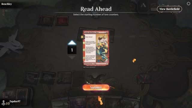 Watch MTG Arena Video Replay - Rakdos Midrange by Zapdos97 VS Mono Red Dragons by Benchley - Historic Metagame Challenge