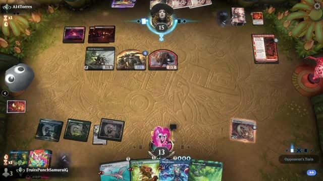 Watch MTG Arena Video Replay - Simic Midrange by FruitsPunchSamuraiG VS Rakdos Midrange by A14Torres - Timeless Traditional Ranked