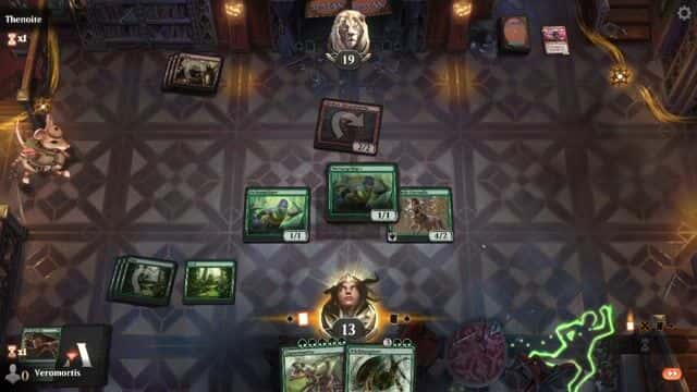 Watch MTG Arena Video Replay - Mono Green Aggro by Veromortis VS Mono Red  by Thenoite - Alchemy Play