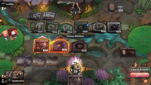 Watch MTG Arena Video Replay - Rogue by HamHocks42 VS Selesnya Rabbits by LowFlow - Standard Ranked