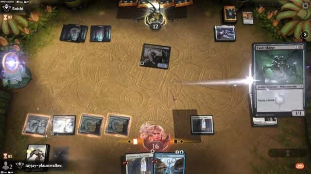 Watch MTG Arena Video Replay - Azorius Aggro by tayjay-plainswalker VS Mono Black Aggro by Enishi - Historic Ranked