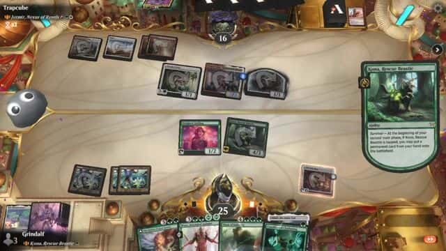 Watch MTG Arena Video Replay - Rogue by Grindalf VS Jetmir, Nexus of Revels by Trapcube - Historic Brawl