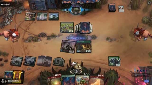 Watch MTG Arena Video Replay - Gruul Midrange by HamHocks42 VS Abzan Control by metafoozi - Standard Challenge Match