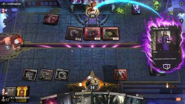 Watch MTG Arena Video Replay - Mardu Midrange by HamHocks42 VS Mono Red Aggro by w4sh1ng7on - Standard Traditional Ranked