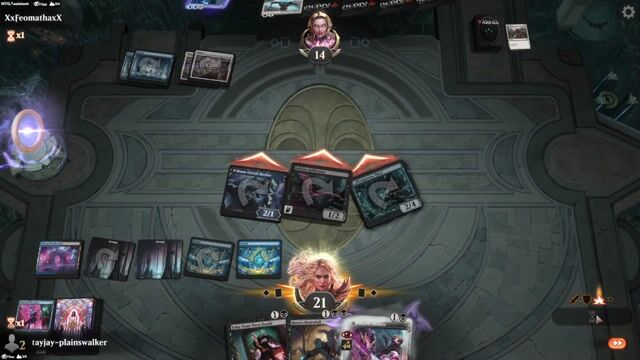 Watch MTG Arena Video Replay - Dimir Ninjas by tayjay-plainswalker VS Azorius Angels by XxFeomathaxX - Historic Play