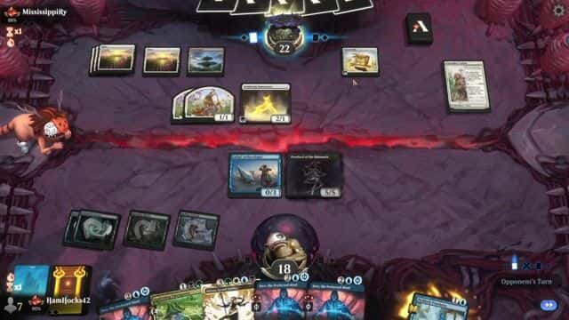 Watch MTG Arena Video Replay - Sultai Midrange by HamHocks42 VS Mono White  by MississippiRy - Standard Traditional Ranked