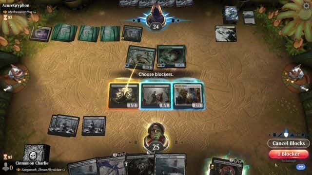 Watch MTG Arena Video Replay - Rogue by Cinnamon Charlie VS Mythweaver Poq by AzureGryphon - Historic Brawl