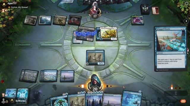 Watch MTG Arena Video Replay - Mono Blue Control by Xelforme VS Selesnya Midrange by Agus737 - Explorer Ranked