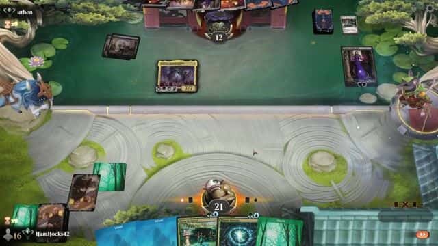 Watch MTG Arena Video Replay - Simic Reclamation by HamHocks42 VS 4 Color Show and Tell by uthen - Timeless Ranked