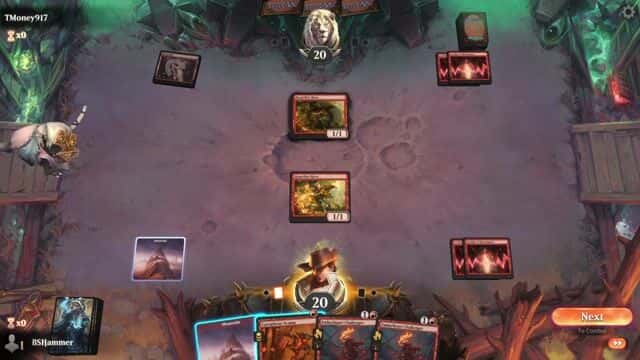 Watch MTG Arena Video Replay - Gruul Aggro by BSHammer VS Mono Red Midrange by TMoney917 - Standard Play