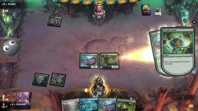 Watch MTG Arena Video Replay - Simic Aggro by Grindalf VS Selesnya Midrange by N1nh0 - Standard Traditional Ranked