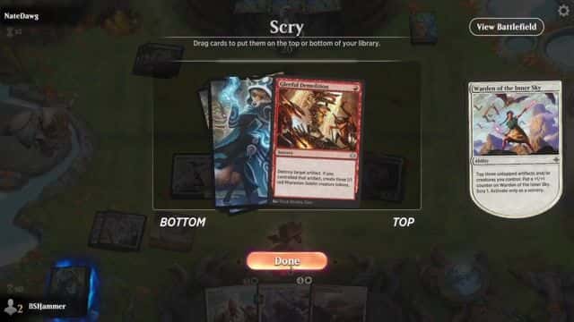 Watch MTG Arena Video Replay - Boros Convoke by BSHammer VS Mono Green by NateDawg - Standard Play