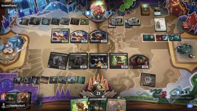 Watch MTG Arena Video Replay - Abzan Food by HamHocks42 VS Rogue by GeminiTaoist - Standard Challenge Match