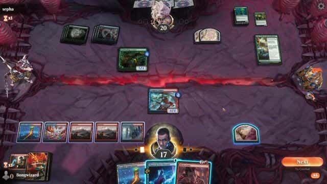 Watch MTG Arena Video Replay - Izzet Control by Bongwizard VS Simic Midrange by sepha - Standard Play