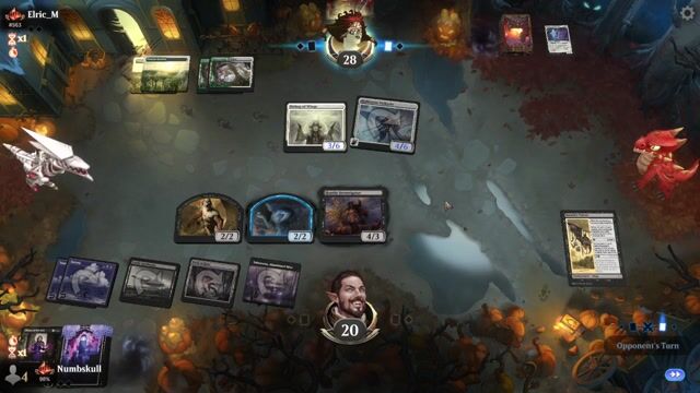 Watch MTG Arena Video Replay - Mono Black Discard by Numbskull VS Selesnya Angels by Elric_M - Explorer Traditional Ranked