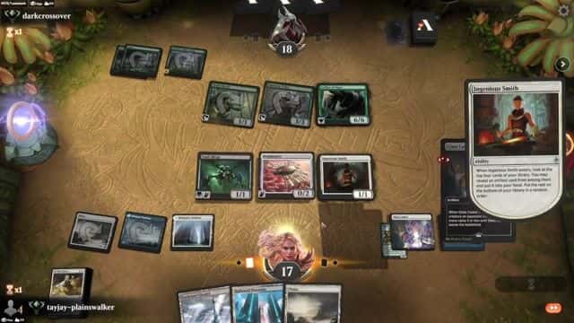 Watch MTG Arena Video Replay - Rogue by tayjay-plainswalker VS Mono Green Toxic by darkcrossover - Historic Ranked