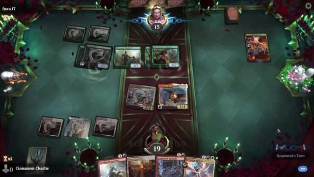 Watch MTG Arena Video Replay - Boros Aggro by Cinnamon Charlie VS Golgari Aggro by fnaw17 - Historic Play