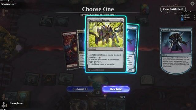 Watch MTG Arena Video Replay - Rogue by Nanoplasm VS Rogue by Spokmeister - Traditional Standard Event