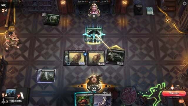 Watch MTG Arena Video Replay - Mono Black Aggro by Veromortis VS Mono Green Aggro by NIK - Alchemy Play