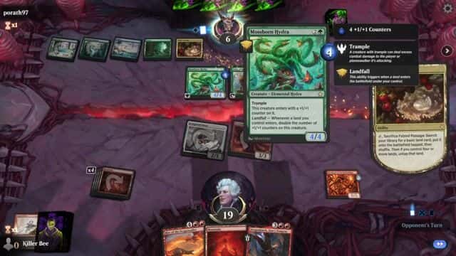 Watch MTG Arena Video Replay - Mono Red Control by Killer Bee VS Simic Aggro by porath97 - Standard Play