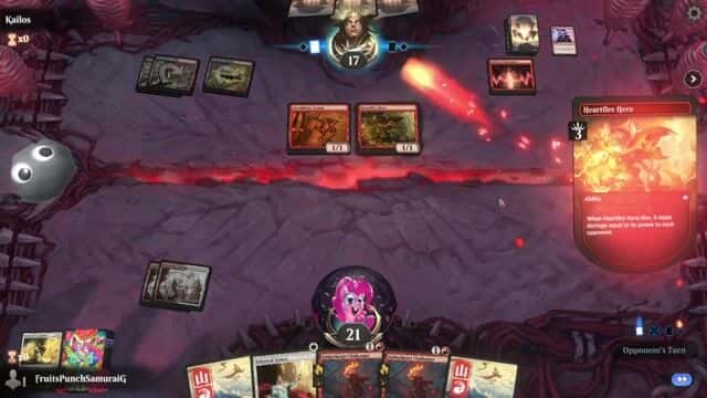 Watch MTG Arena Video Replay - Boros Aggro by FruitsPunchSamuraiG VS Rakdos Aggro by Kailos - Standard Event