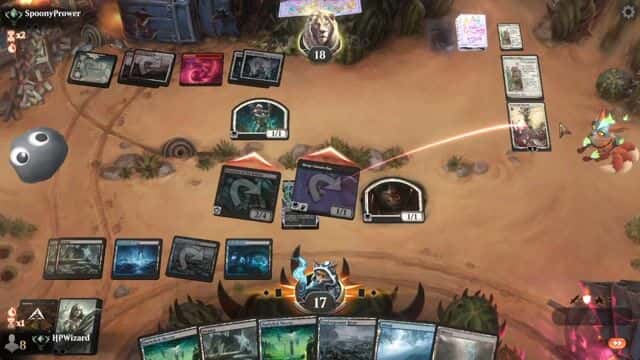 Watch MTG Arena Video Replay - Dimir Midrange by HPWizard VS Boros Control by SpoonyPrower - Standard Traditional Ranked