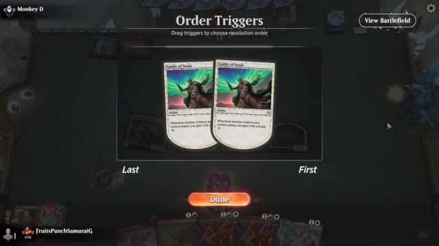 Watch MTG Arena Video Replay - Rogue by FruitsPunchSamuraiG VS 4 Color Show and Tell by Monkey D - Timeless Traditional Ranked