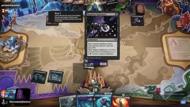 Watch MTG Arena Video Replay - Dimir Midrange by MaremmanFurioso VS Mono Black Midrange by picknickimzenit - Standard Play