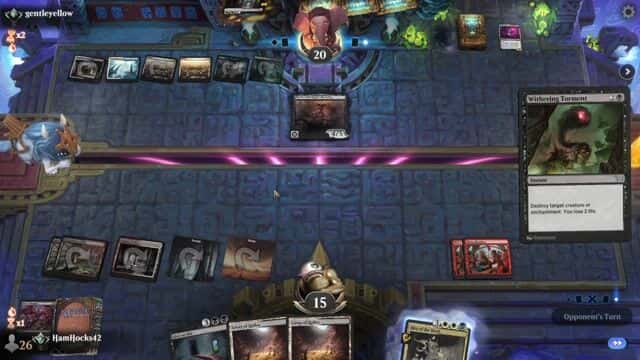 Watch MTG Arena Video Replay - Mardu Midrange by HamHocks42 VS Esper Midrange by gentleyellow - Standard Traditional Ranked