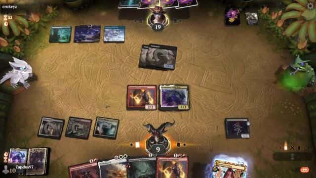 Watch MTG Arena Video Replay - Mardu Midrange by Zapdos97 VS Dimir Midrange by crokeyz - Historic Metagame Challenge