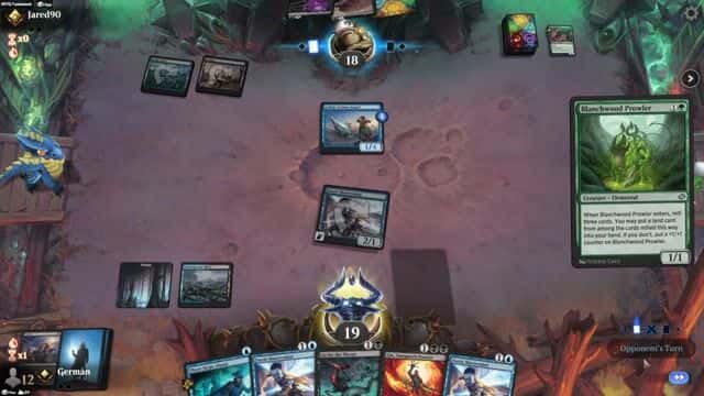 Watch MTG Arena Video Replay - Rogue by Germán VS Sultai Beanstalk by Jared90 - Standard Traditional Ranked