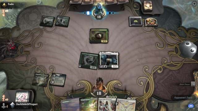 Watch MTG Arena Video Replay - Selesnya Angels by DarkSideOfYogurt VS Golgari Roots by Todo - Explorer Traditional Ranked