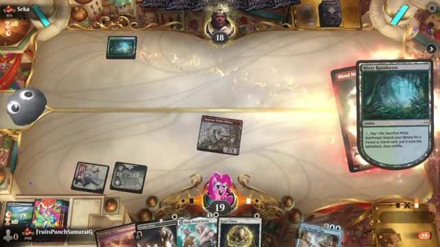 Watch MTG Arena Video Replay - Boros Energy by FruitsPunchSamuraiG VS 4 Color Show and Tell by Seka - Timeless Traditional Ranked