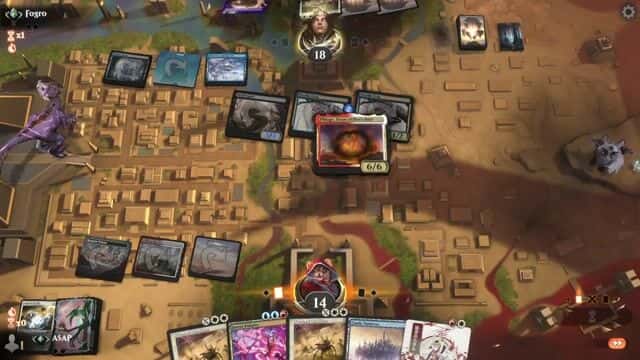 Watch MTG Arena Video Replay - Rogue by A$AP  VS Esper Reanimator by Fogro - Historic Traditional Ranked