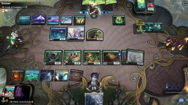 Watch MTG Arena Video Replay - Ulalek, Fused Atrocity by Leifr VS Yarok, the Desecrated by Huzjapo - Historic Brawl