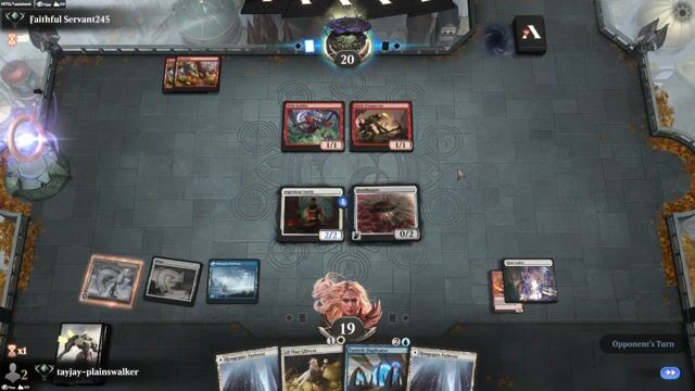 Watch MTG Arena Video Replay - Rogue by tayjay-plainswalker VS Mono Red Bombardment by  Faithful Servant245 - Historic Ranked