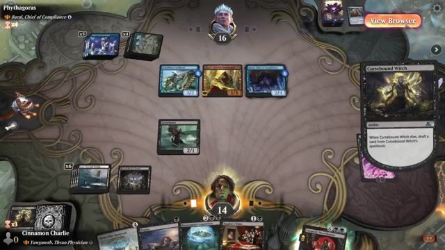 Watch MTG Arena Video Replay - Rogue by Cinnamon Charlie VS Baral, Chief of Compliance by Phythagoras - Historic Brawl