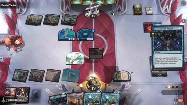 Watch MTG Arena Video Replay - Izzet Control by HamHocks42 VS Jeskai Control by GeminiTaoist - Standard Challenge Match