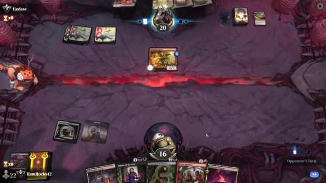 Watch MTG Arena Video Replay - Mardu Midrange by HamHocks42 VS Mono Red Aggro by Hedase - Standard Ranked