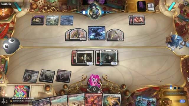 Watch MTG Arena Video Replay - Boros Auras by FruitsPunchSamuraiG VS Dimir Mill by Suribepe - Historic Metagame Challenge