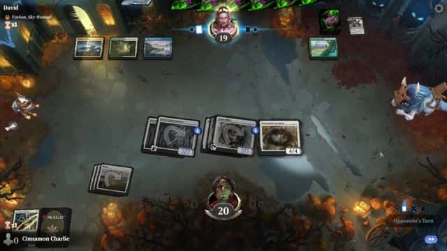 Watch MTG Arena Video Replay - Rogue by Cinnamon Charlie VS Humans by David - Explorer Play