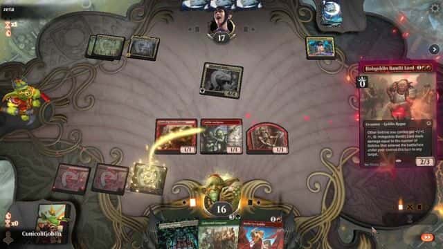 Watch MTG Arena Video Replay - Gruul Aggro by CunicoliGoblin VS Mono Green Midrange by zeta - Explorer Traditional Play