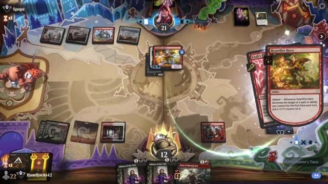 Watch MTG Arena Video Replay - Mardu Midrange by HamHocks42 VS Boros Aggro by Spopz - Standard Ranked