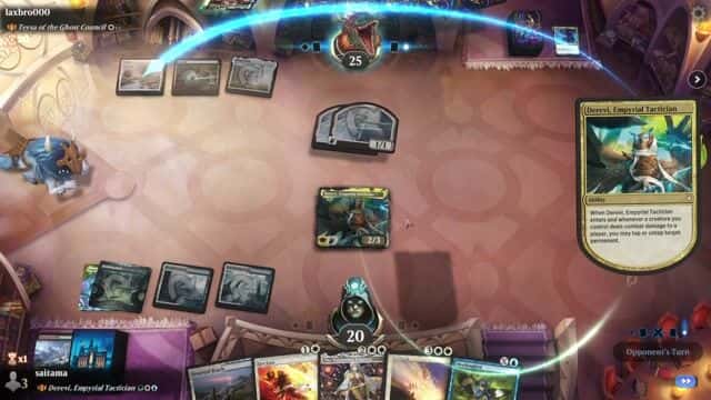 Watch MTG Arena Video Replay - Derevi, Empyrial Tactician by saitama VS Teysa of the Ghost Council by laxbro000 - Historic Brawl